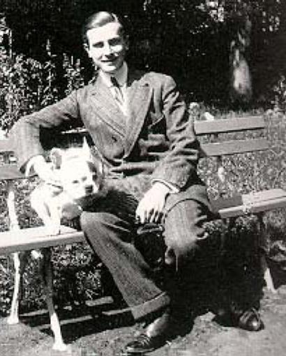 Felix Yusupov and French Bulldog in Paris, 1929 Felix Yusupov and French Bulldog in Paris, 1929